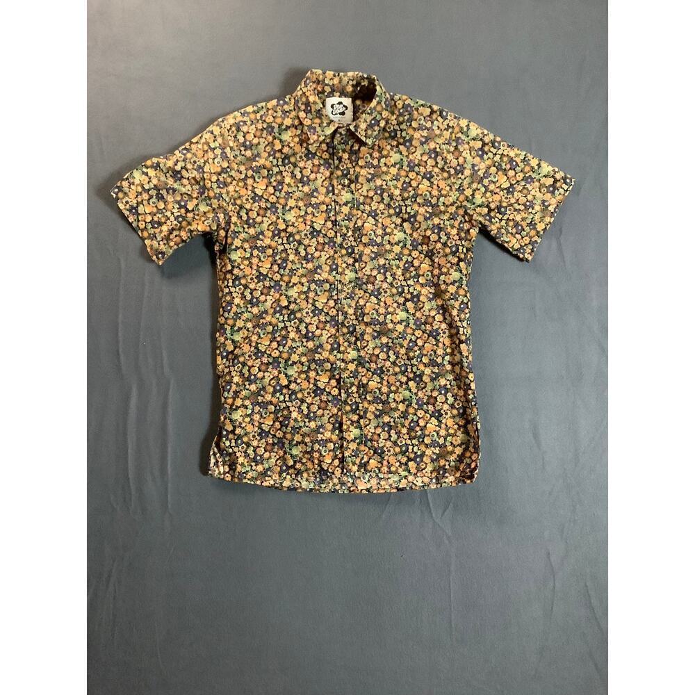 Hilo Hattie Women's Hawaiian Floral Button up Shirt Sz S